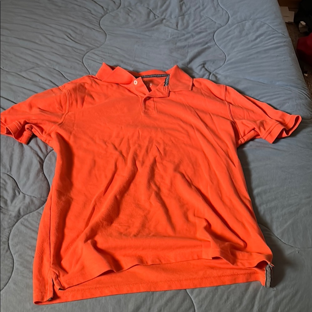 Saddlebred Orange Polo Shirt Casual Knit